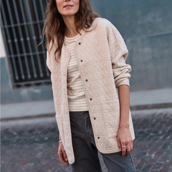 Marine Layer Jackets & Blazers - MARINE LAYER Corbet Quilted Liner Jacket in Warm Oatmeal size Large